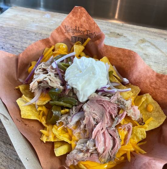 Order Nachos - DT food online from Neighbor Tim's BBQ store, Boise on bringmethat.com