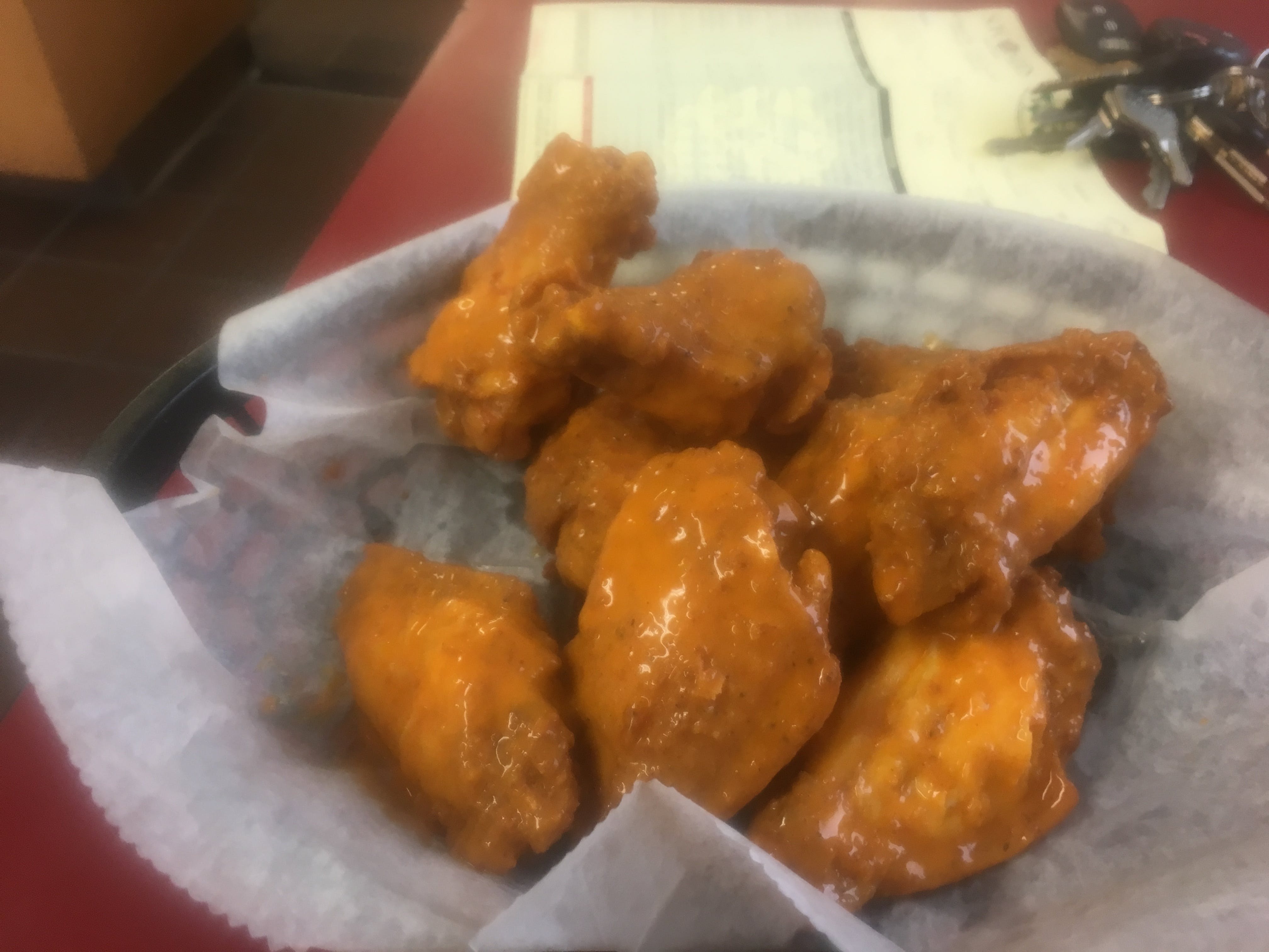 Order Jumbo Wings - 10 Pieces food online from Big D Pizza store, Clyde on bringmethat.com