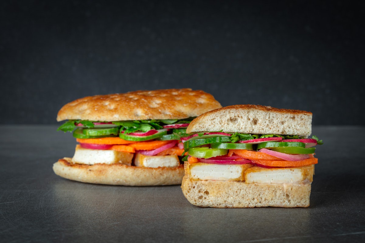 Order Tofu Banh Mi food online from Urbane Cafe store, Bakersfield on bringmethat.com