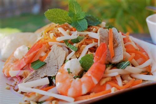 Order A14. Lotus Salad food online from Pho Saigon Express store, Escondido on bringmethat.com