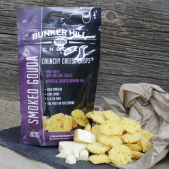 Order Kids Bunker Hill Smoked Gouda Crunchy Cheese Crisps food online from Beef Jerky Outlet store, Kodak on bringmethat.com