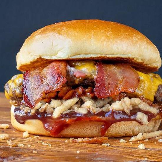 Order BBQ Bacon MeltBurger food online from Noshery store, San Mateo on bringmethat.com