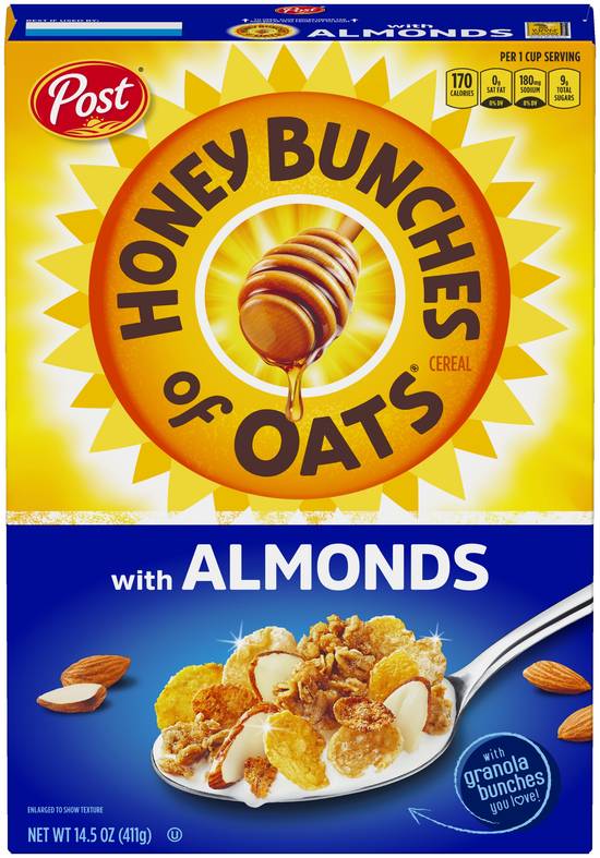 Order Honey Bunch Oats with Almonds Cereal, 14.5 OZ food online from Cvs store, DOVER on bringmethat.com