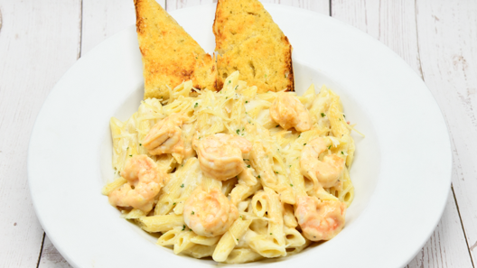 Order Pasta Alfredo with Shrimp food online from Joes Crab Shack store, Sandy on bringmethat.com