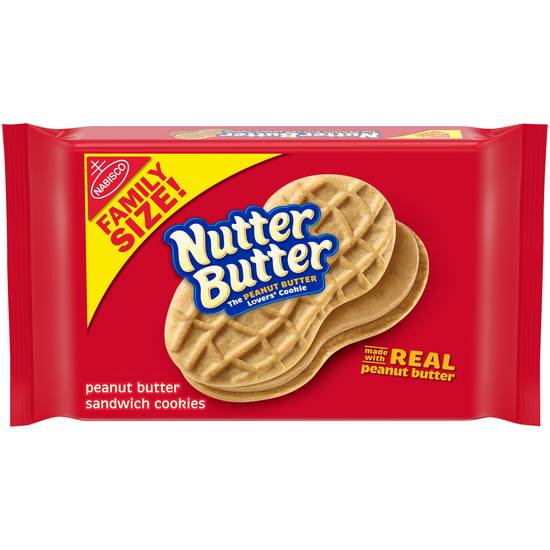 Order Nabisco Nutter Butter Peanut Butter Sandwich Cookies (16 oz) food online from Rite Aid store, Eugene on bringmethat.com