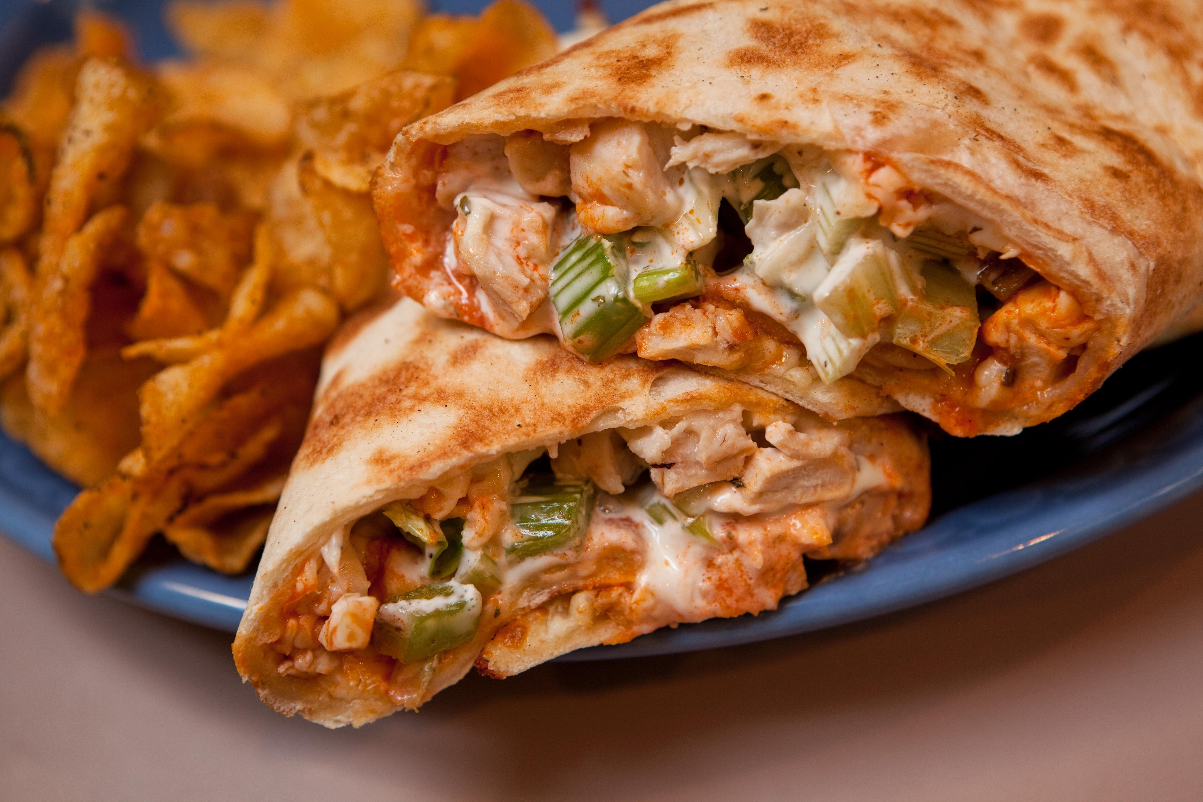 Order FULL SIZE BUFFALO CHICKEN PANINO food online from Paninos store, Fort Collins on bringmethat.com