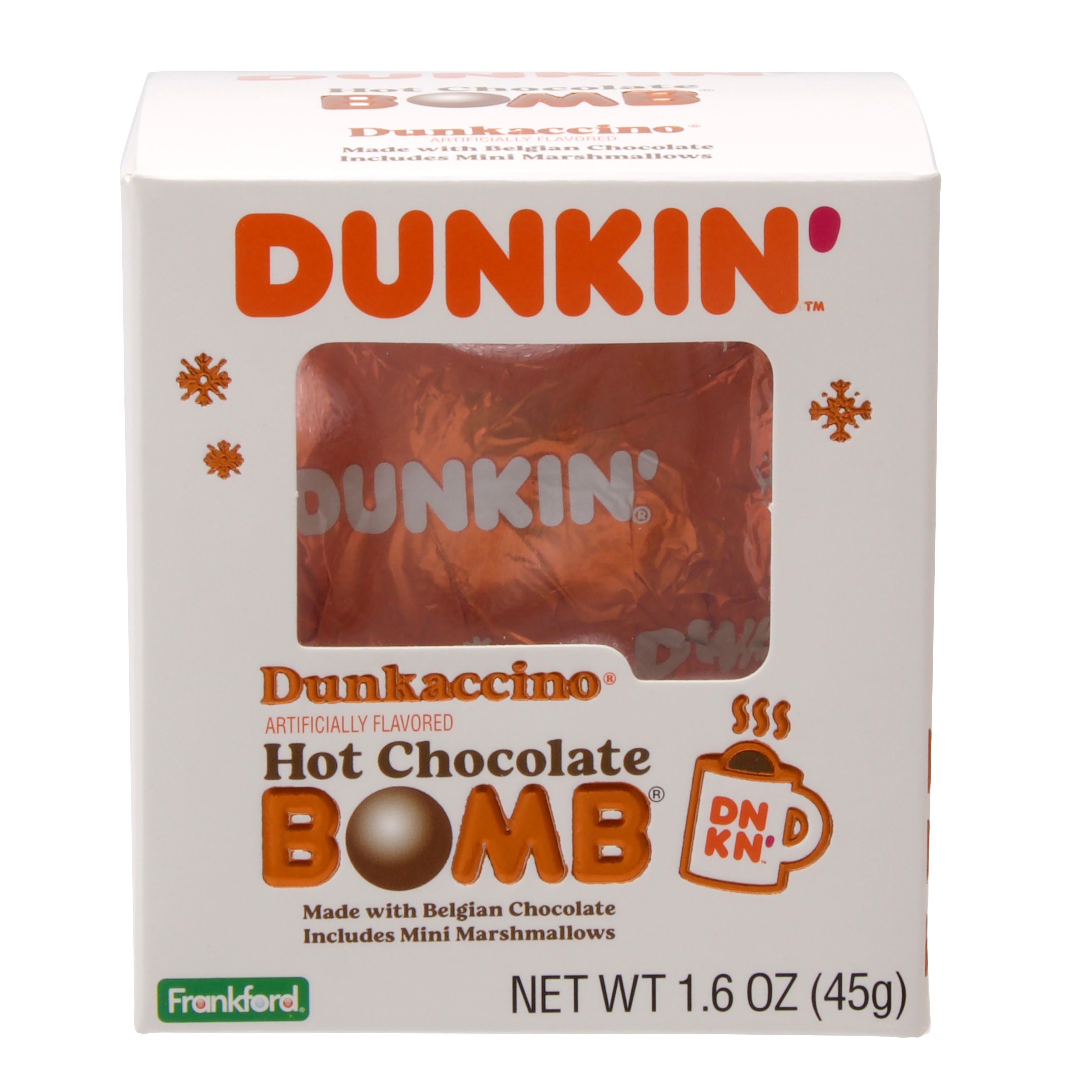Order Dunkin Dunkaccino Hot Chocolate Bomb - 1.6 oz food online from Bartell store, Edmonds on bringmethat.com
