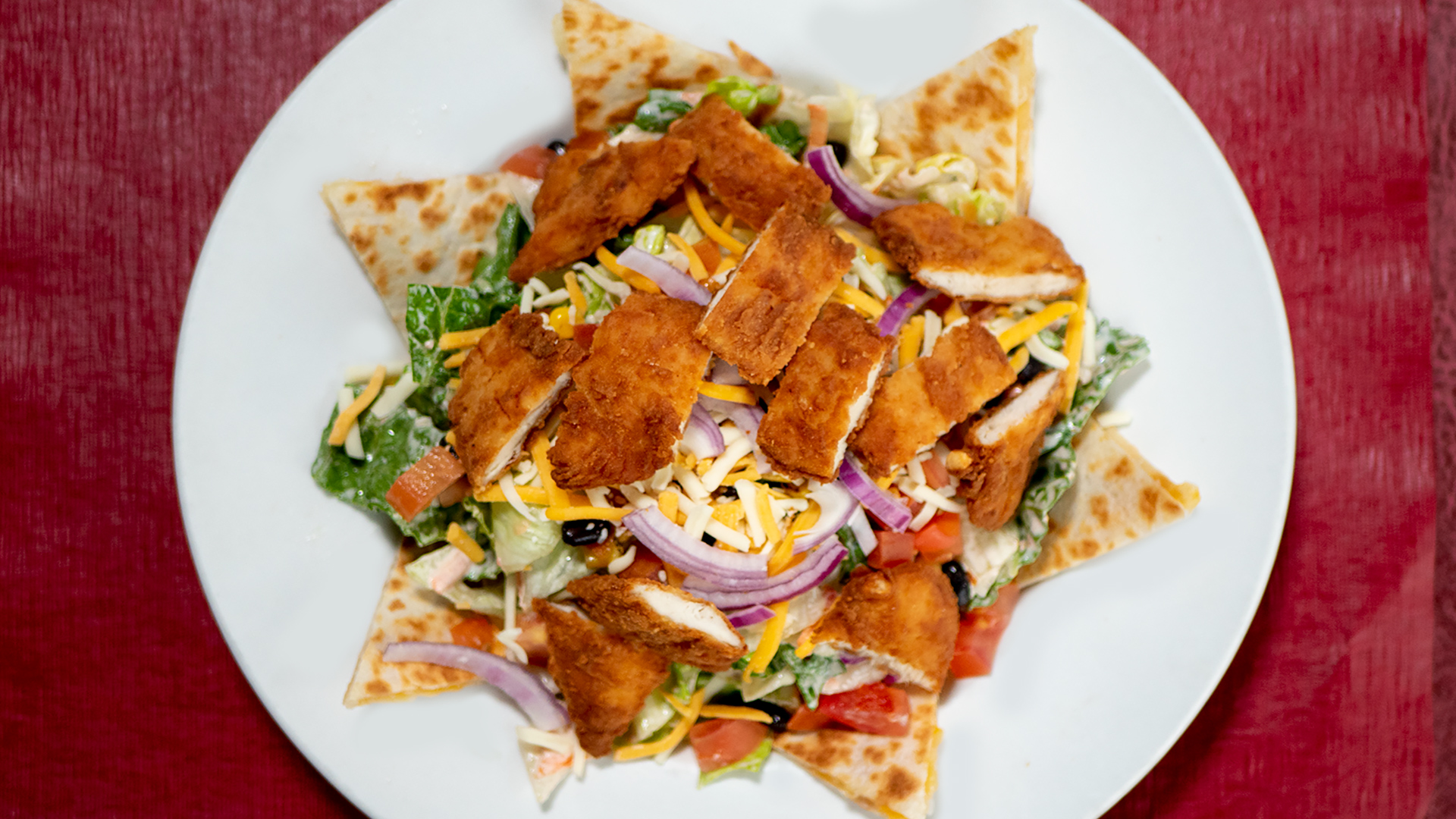 Order Dilla Salad food online from Anyway Pub store, Bloomingdale on bringmethat.com