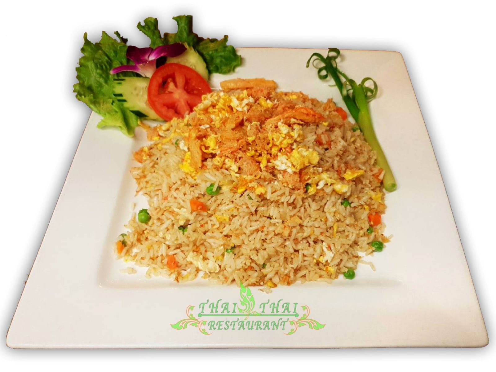 Order F4. Crab Fried Rice food online from Thai Thai Restaurant store, Fallbrook on bringmethat.com