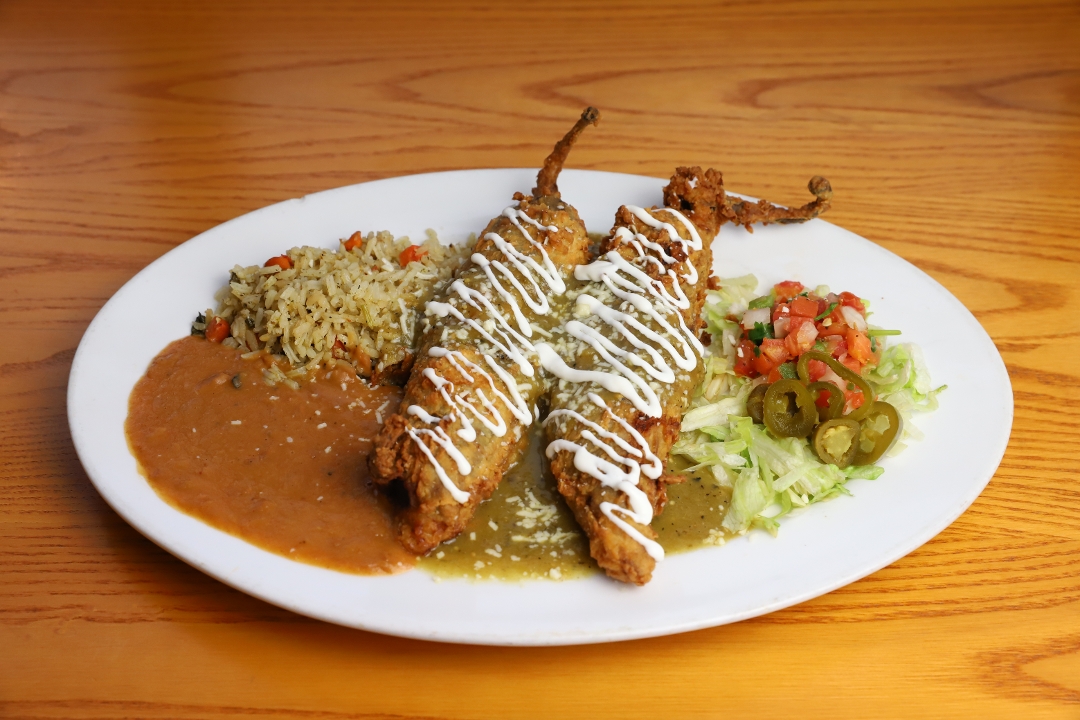 Order Rellenos Chicken food online from Roja Mexican Grill store, Omaha on bringmethat.com