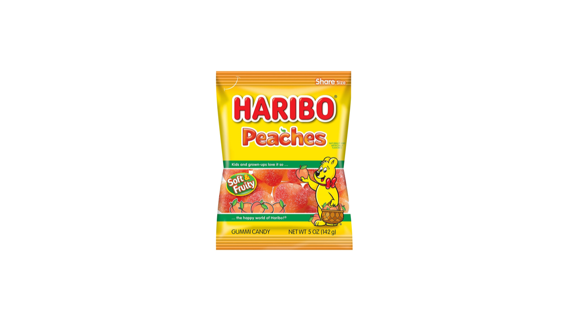 Order Haribo Sour Peaches 5 oz food online from Tesoro 2go store, Anchorage on bringmethat.com