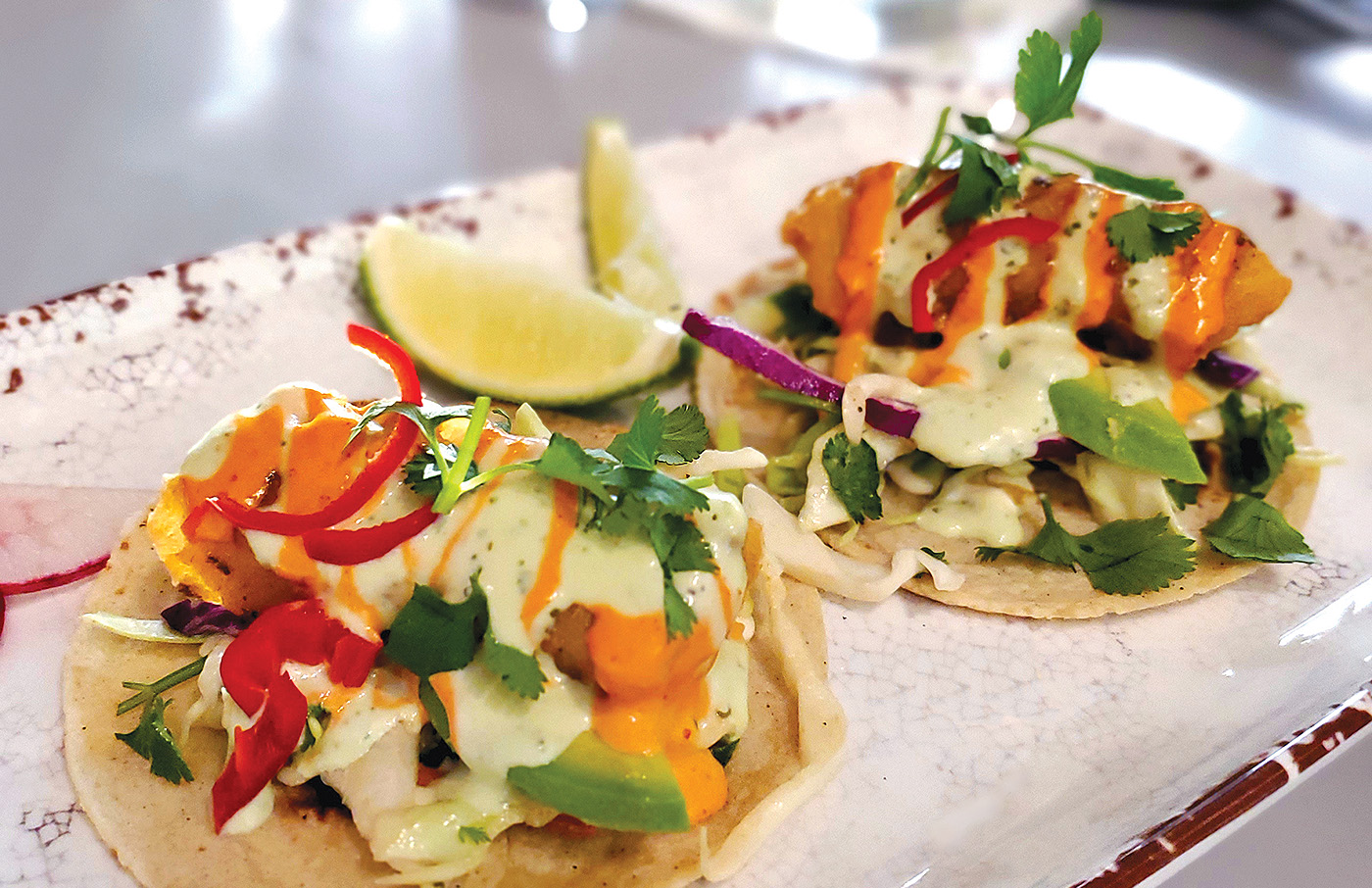 Order NEW!  Baja Style Fish Tacos food online from C Casa store, Napa on bringmethat.com
