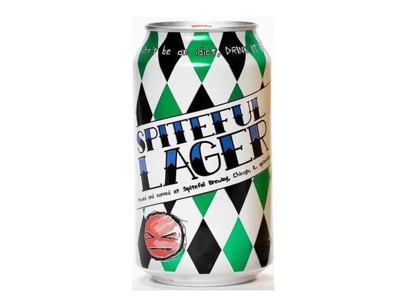 Order Spiteful Lager - 6x 12oz Cans food online from Garfield's Beverage Warehouse store, Chicago on bringmethat.com