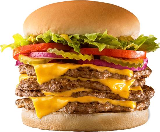 Order Quad-Buster® W/Cheese food online from Dairy Queen store, Hutto on bringmethat.com