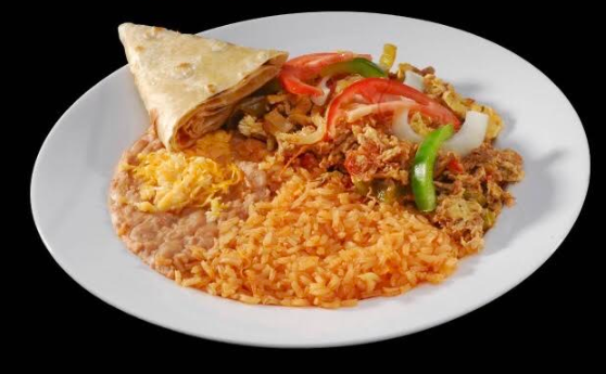 Order Machaca Plate food online from Leonardo's Mexican Food store, Indianapolis on bringmethat.com