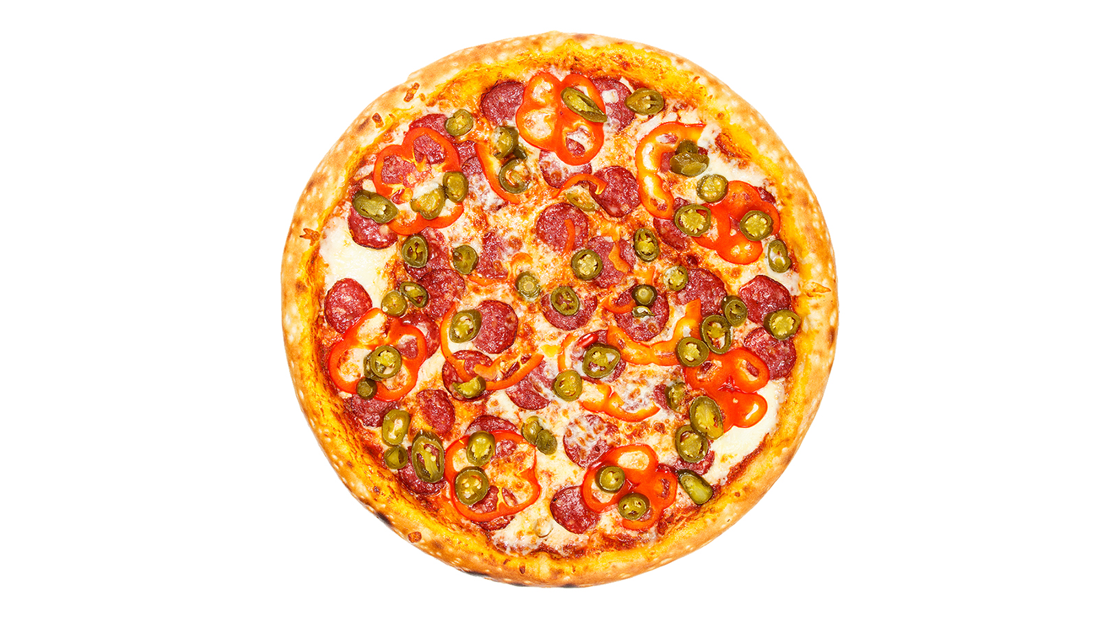 Order Big Bang Pepperoni Jalapeno Pizza food online from Chefs Pasta store, San Francisco on bringmethat.com