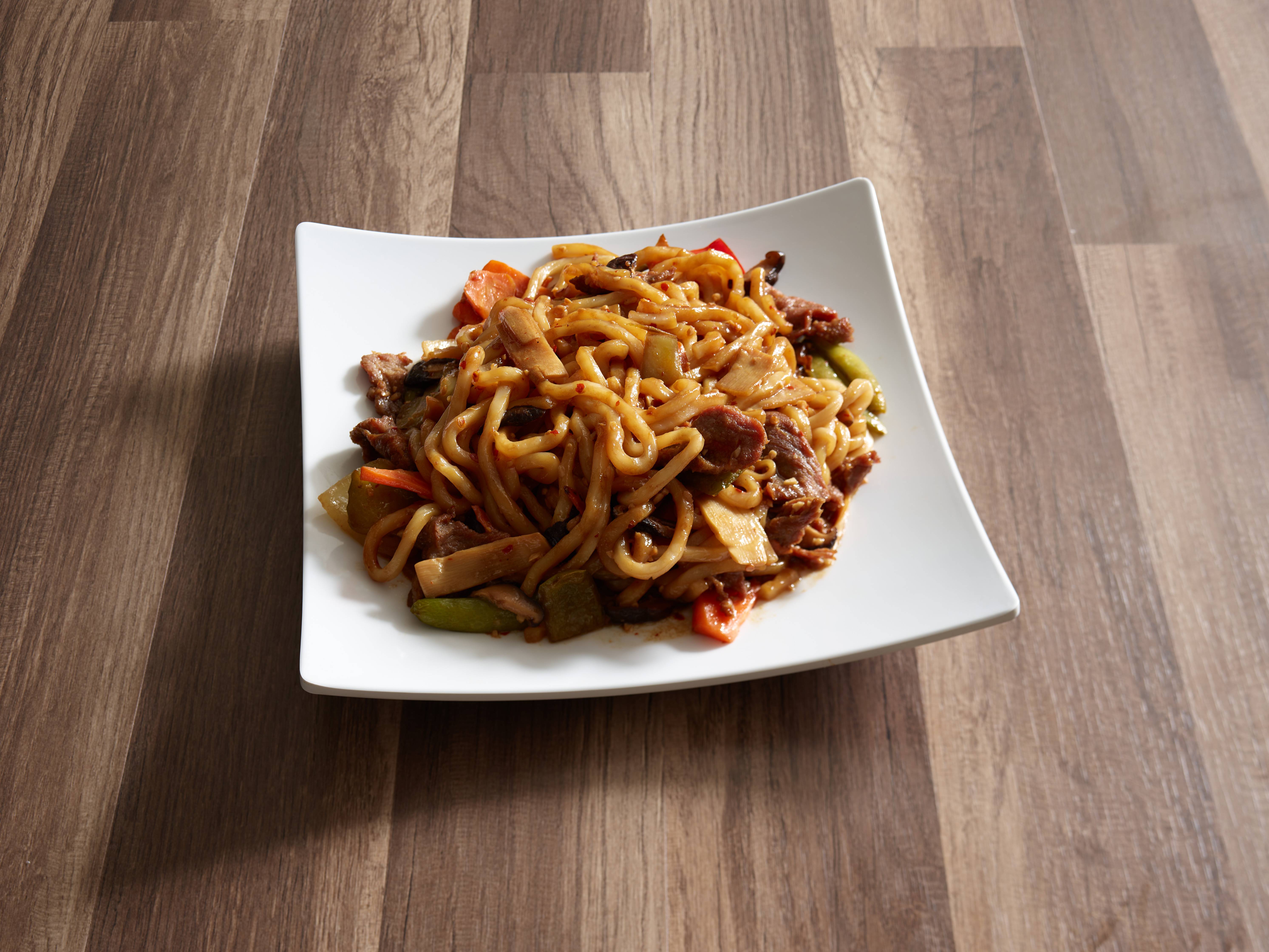 Order Spicy Beef Udon food online from Secret Recipe Asian Bistro store, Plano on bringmethat.com