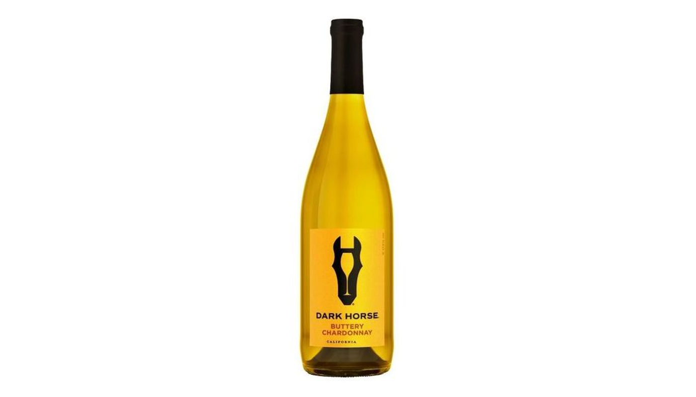 Order Dark Horse Chardonnay Buttery 2018 750mL food online from Spikes Bottle Shop store, Chico on bringmethat.com