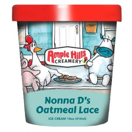 Order Ample Hills Nonna D's Oatmeal Cookies (14 oz) food online from Dolcezza Gelato store, Arlington on bringmethat.com
