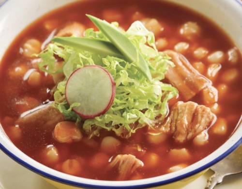 Order Pozole Soup food online from Los Barriles Mexican Restaurant store, Canutillo on bringmethat.com