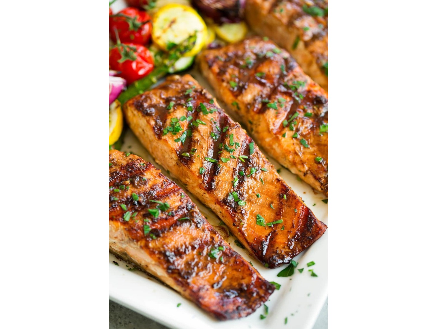 Order Herb Grilled Salmon food online from Primo store, Yukon on bringmethat.com