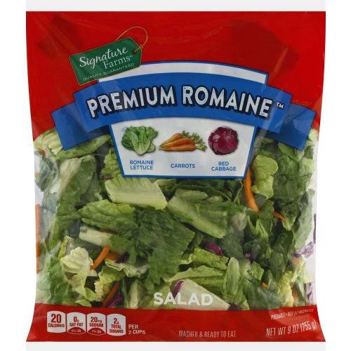 Order Signature Farms · Premium Romaine Salad (9 oz) food online from Vons store, Yucca Valley on bringmethat.com