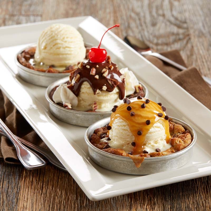 Order Pizookie® Trio food online from Bj Restaurant & Brewhouse store, Mesquite on bringmethat.com