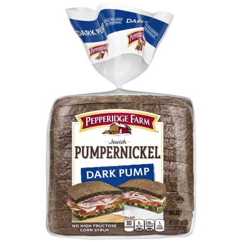 Order Pepperidge Farm · Jewish Pumpernickel Dark Pump Bread (16 oz) food online from Safeway store, Rehoboth Beach on bringmethat.com
