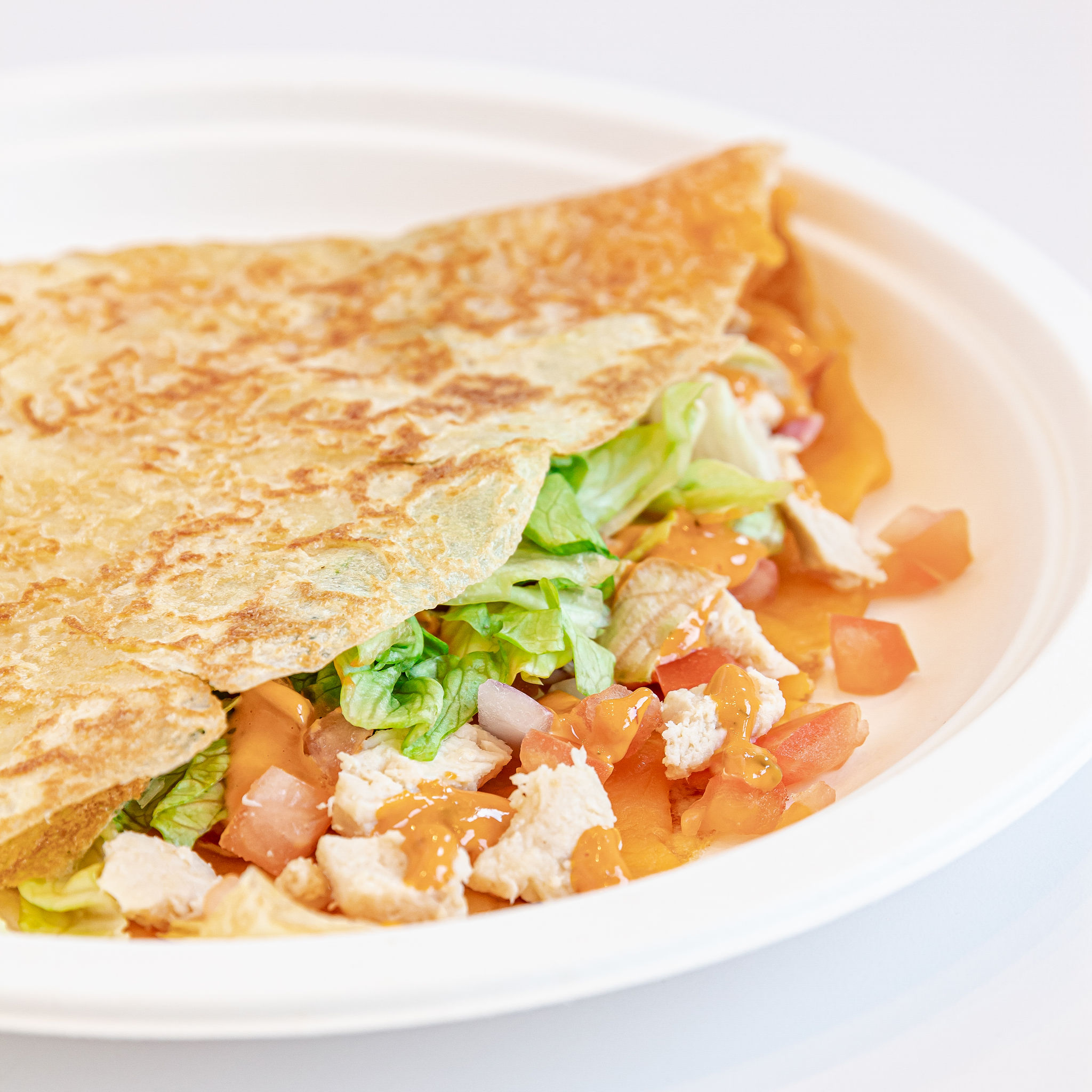 Order Chipotle Chicken Crepe food online from Hazelnuts Creperie store, Charlotte on bringmethat.com
