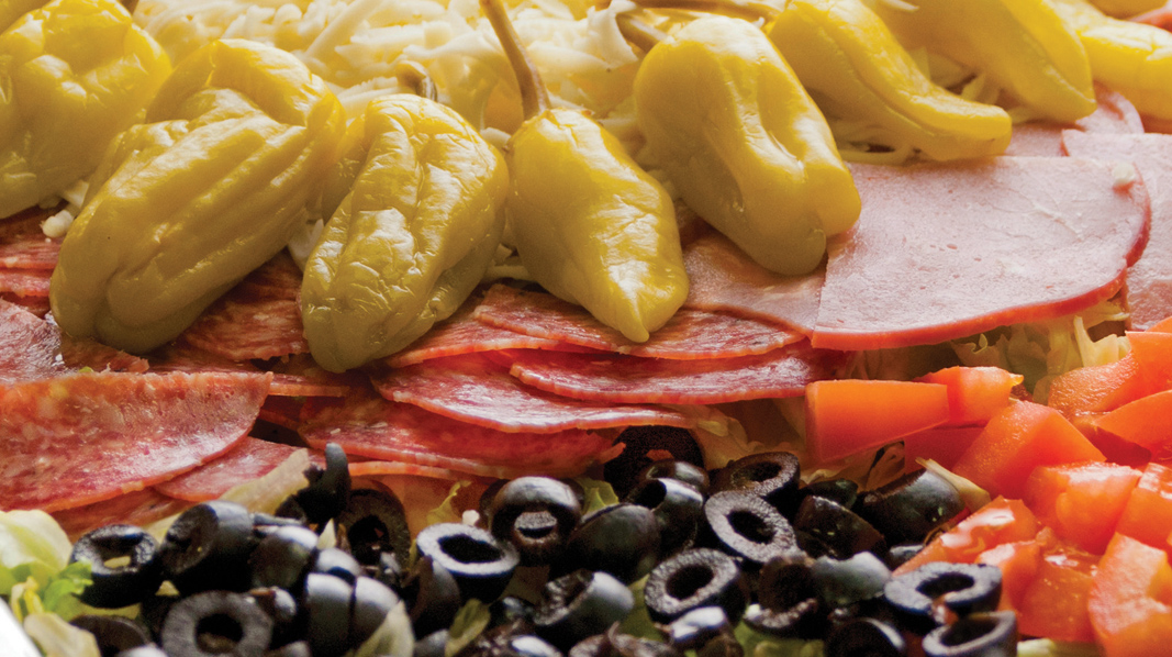 Order Antipasto Salad food online from Porky's Pizza store, Placentia on bringmethat.com