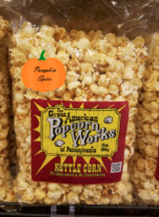 Order 12 oz. Bag of Pumpkin Spice Kettle Corn  food online from Great American Popcorn Works store, Telford on bringmethat.com
