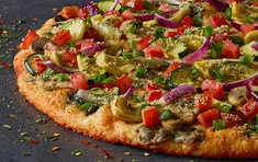 Order Gourmet Veggie Pizza food online from Round Table Pizza store, San Diego on bringmethat.com