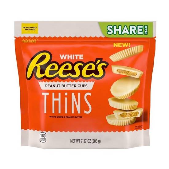 Order Reese's Thins White Creme Peanut Butter Cups, 7.37 OZ food online from Cvs store, FOUNTAIN VALLEY on bringmethat.com