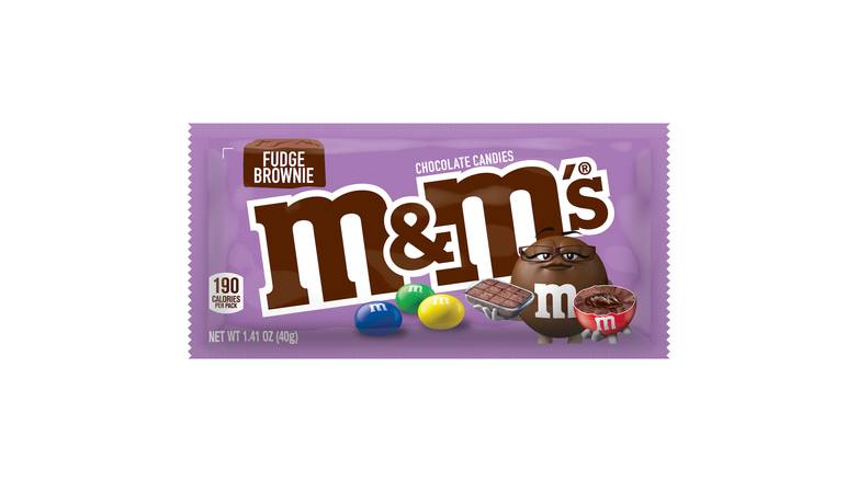 Order M&M'S Fudge Brownie Singles Size Chocolate Candy food online from Red Roof Market store, Lafollette on bringmethat.com