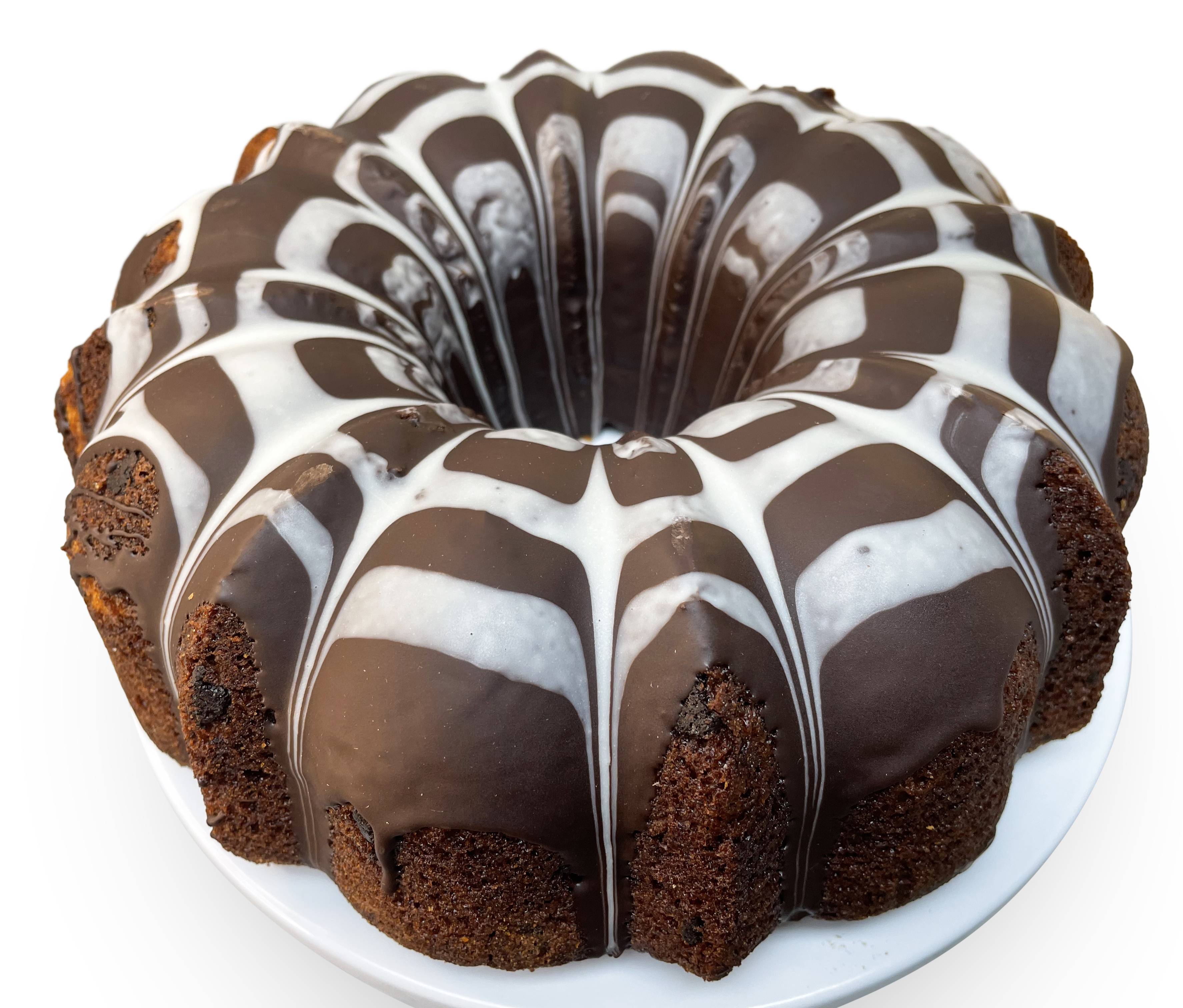 Order Marble Chocolate Bundt Cake - 3 lbs Gift Box food online from Andy Anand Chocolates store, Chino on bringmethat.com