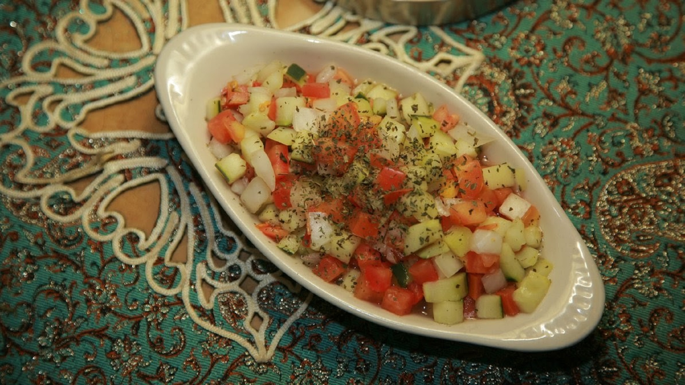 Order Shirazi Salad food online from Tehroon Restaurant store, Beaverton on bringmethat.com