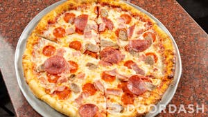 Order 3-Topping 14" food online from Frankie's Pizza store, Las Vegas on bringmethat.com