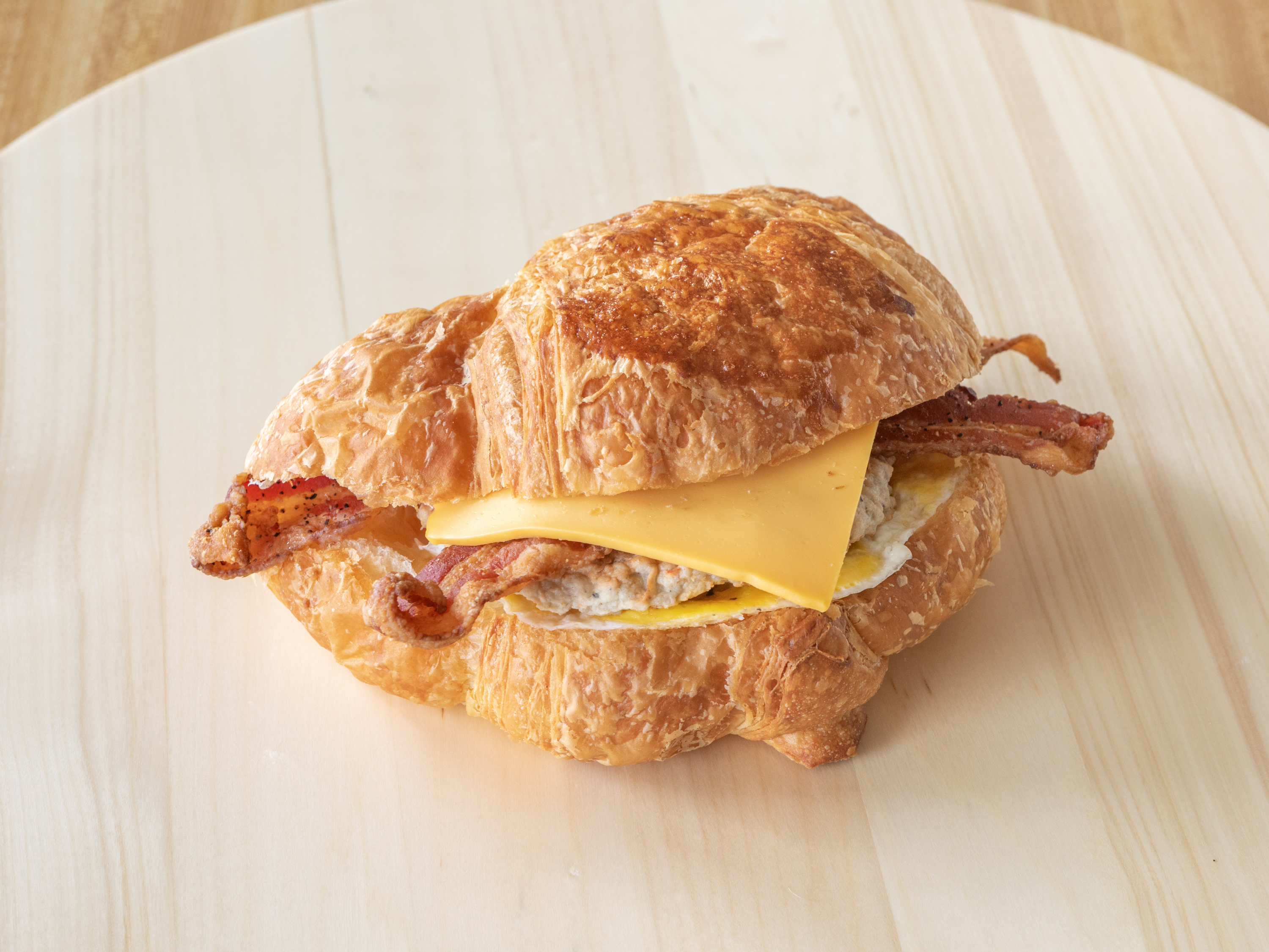 Order Bacon Egg and Cheese Sandwich food online from Donut Hub store, Austin on bringmethat.com