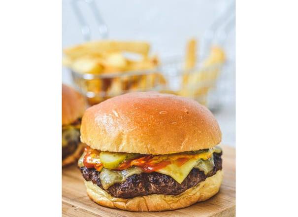 Order Cheese Burger food online from Rockn Joe store, Millburn on bringmethat.com