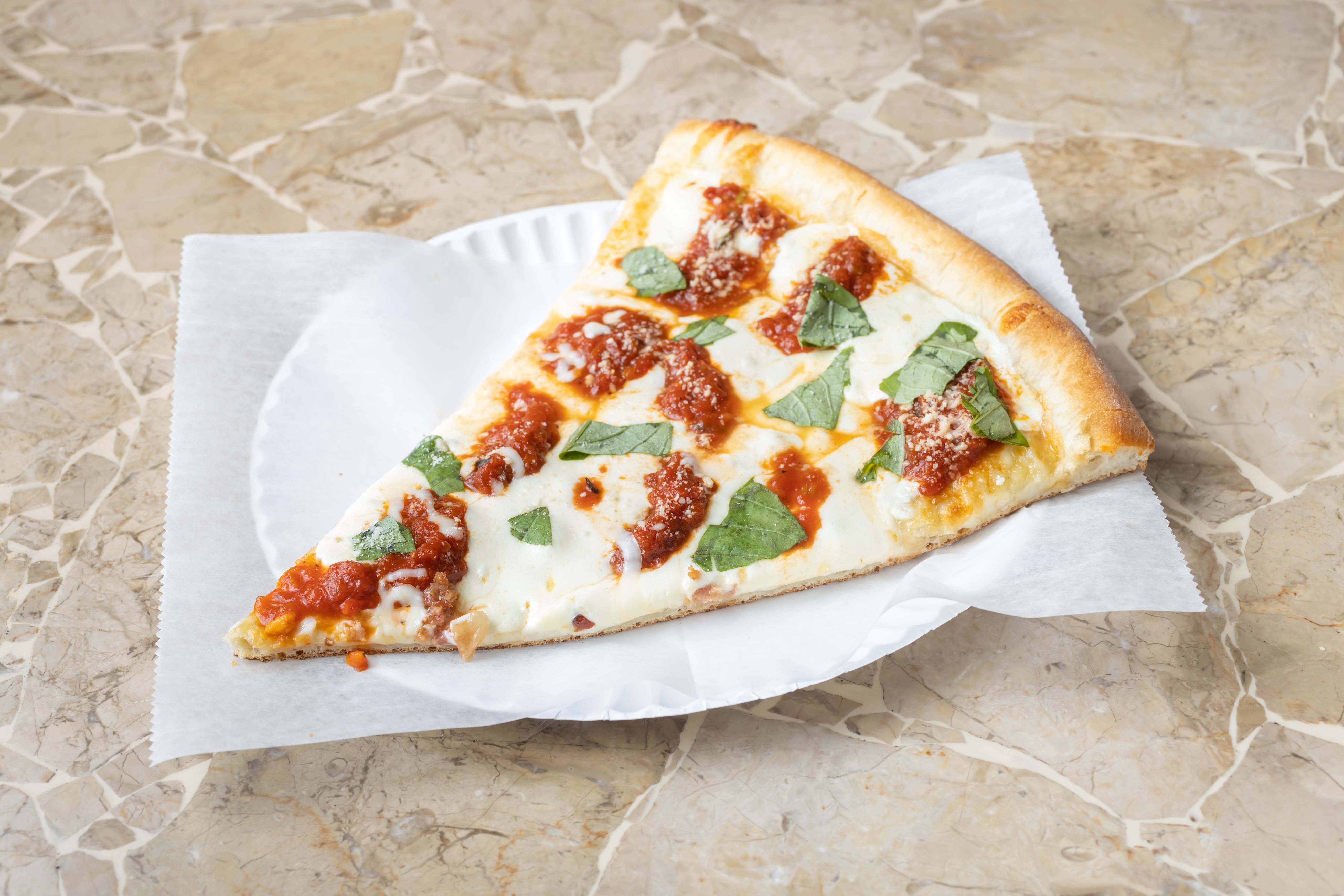 Order Margarita Pizza - 10'' (4 Slices) food online from Oasis restaurant store, Sunnyside on bringmethat.com