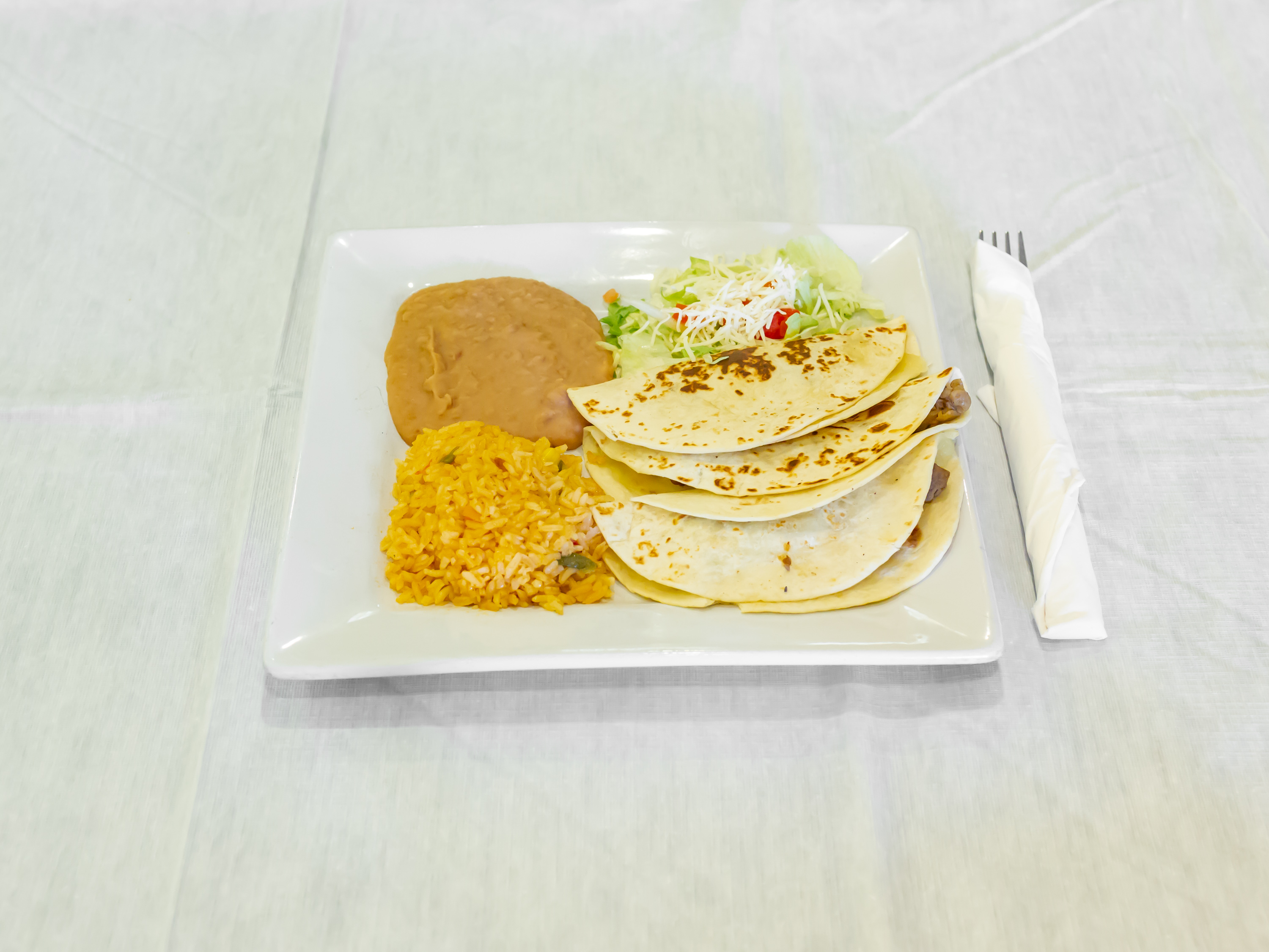 Order 3 Quesadillas with Cheese food online from Senor Lopez Mexican Restaurant store, Detroit on bringmethat.com