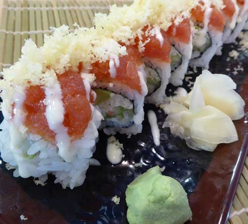 Order F15. Red Dragon Roll food online from Poke Sushi store, Orange on bringmethat.com