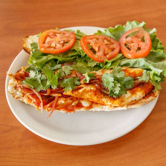 Order BBQ Chicken Sandwich food online from Pronto Pronto Pizza store, Inglewood on bringmethat.com