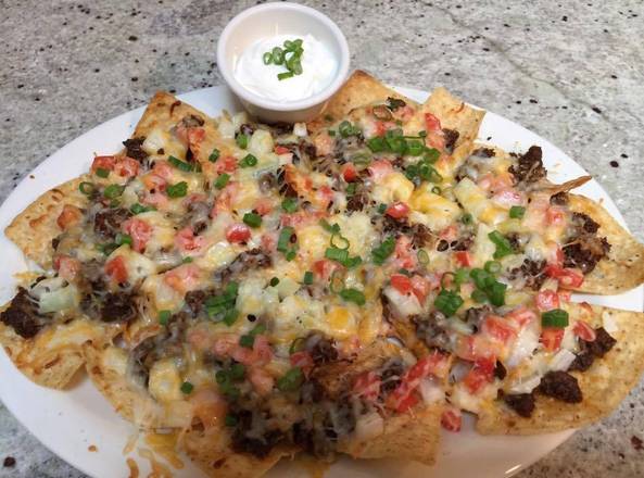 Order Nacho Grande food online from Bar J Chili Parlor And Restaurant store, Occoquan on bringmethat.com