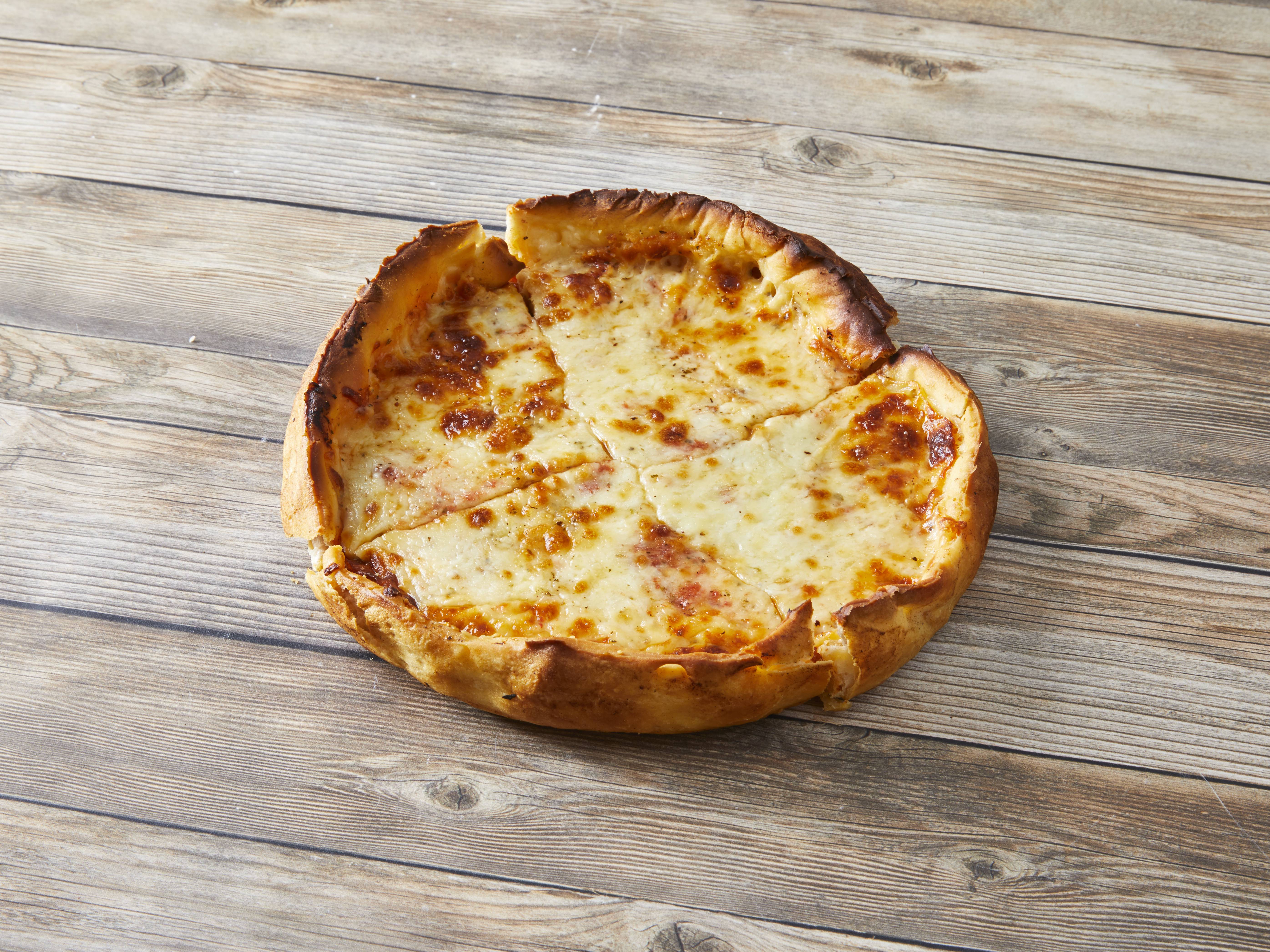 Order Stuffed Lighter Cheese Pizza food online from Nancy Pizza store, South Elgin on bringmethat.com