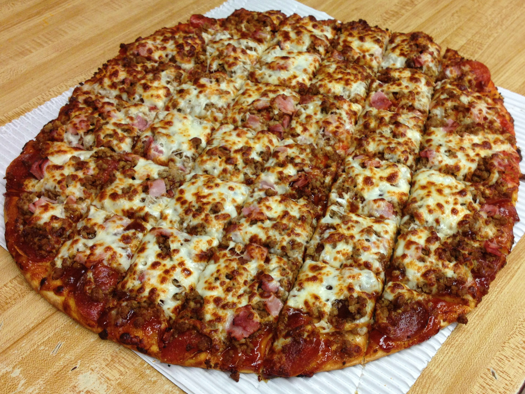 Order Meat Lovers Pizza food online from Americana Pizza store, Centerville on bringmethat.com