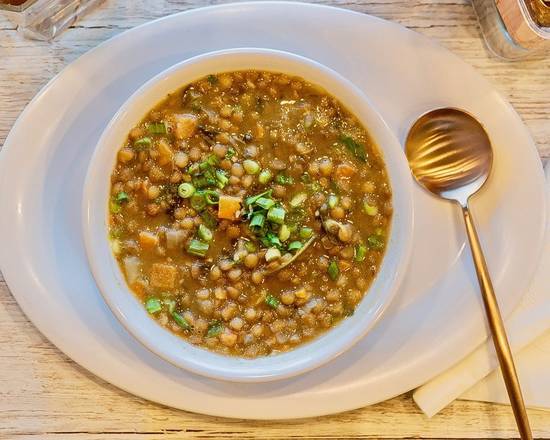Order Small Lentil Soup food online from Chicken Maison Healthy Mediterranean Cuisine store, Rancho Palos Verdes on bringmethat.com