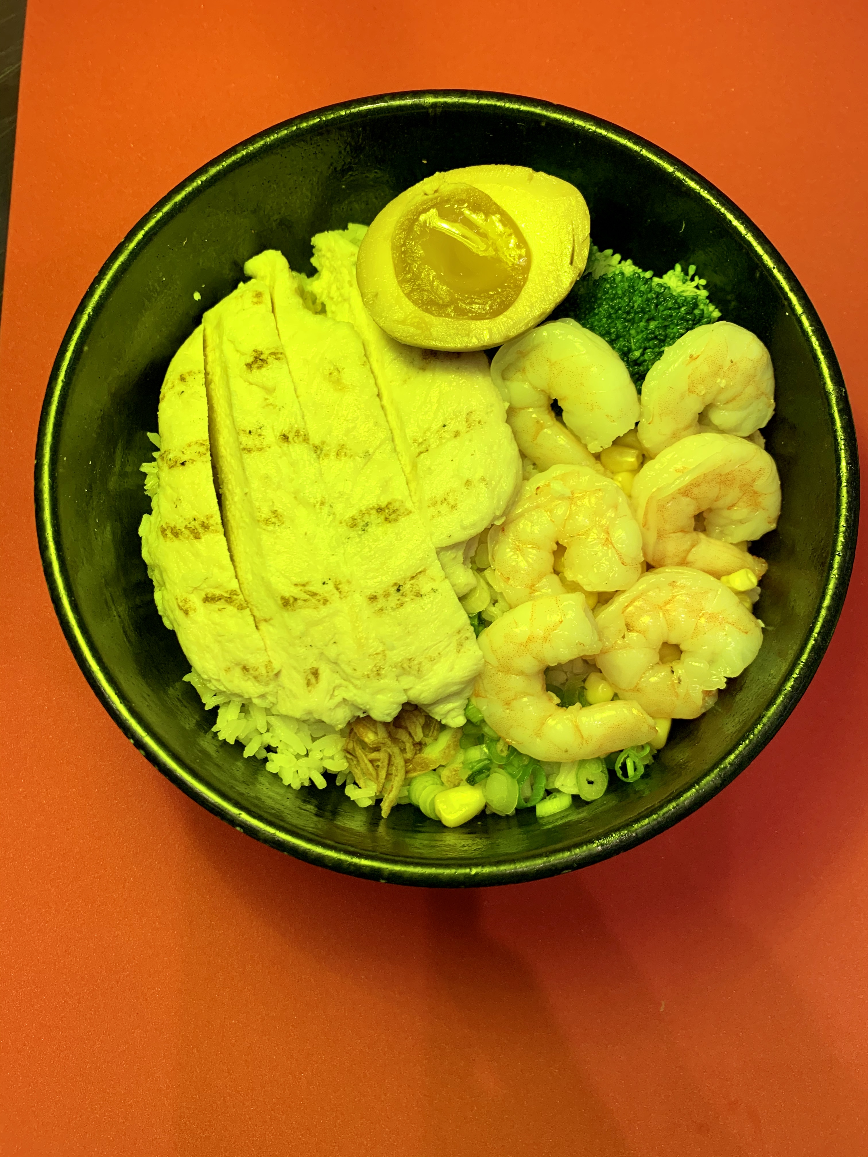 Order Halal Chicken and Shrimp Rice Bowl food online from Poke N Ramen 360 store, Hanover on bringmethat.com
