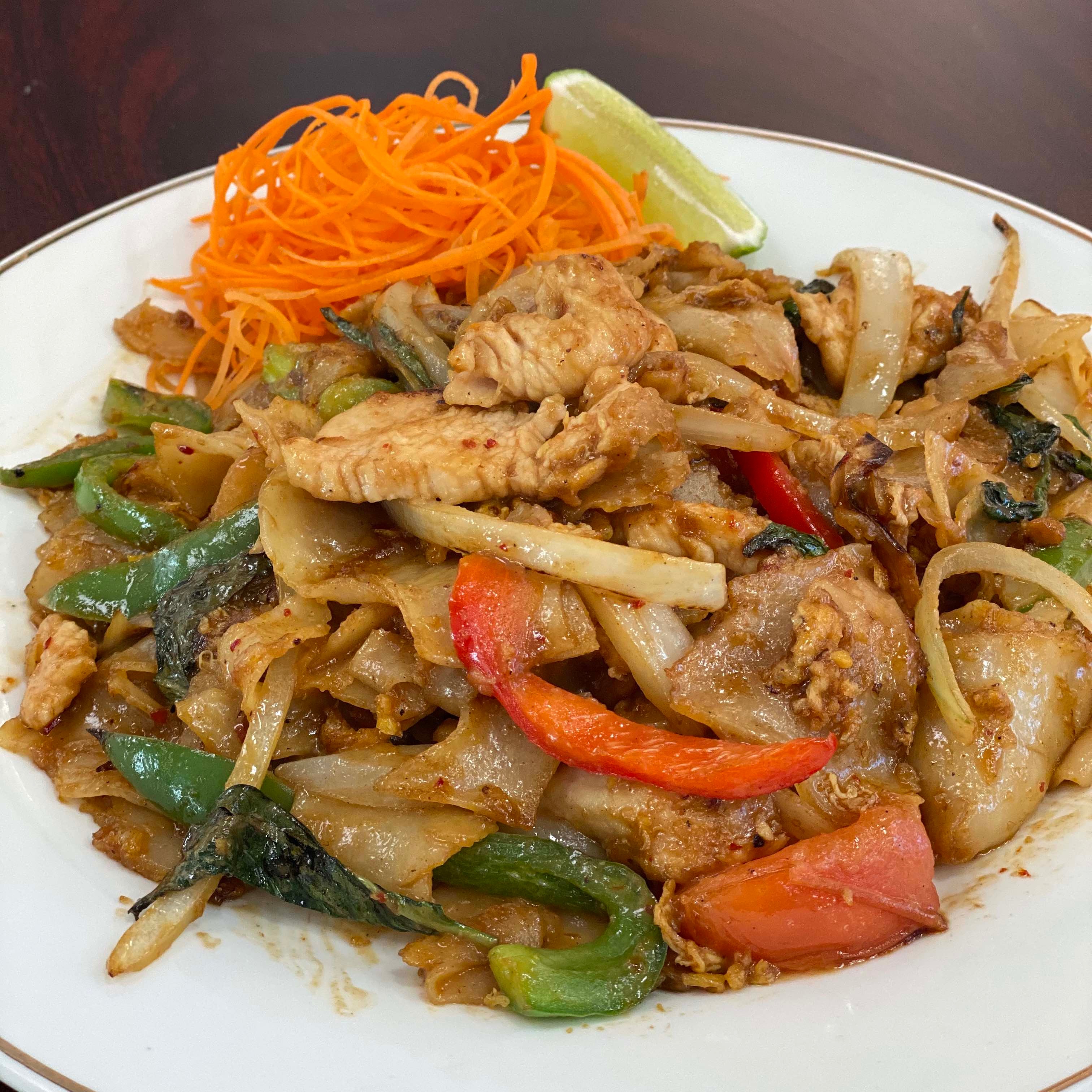 Order 14. Pad Kee Mao food online from Thai Y'all store, Boiling Springs on bringmethat.com