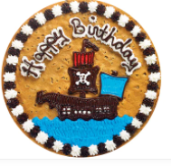 Order Pirate Ship Happy Birthday - B1021 food online from Cookie Co store, Longview on bringmethat.com